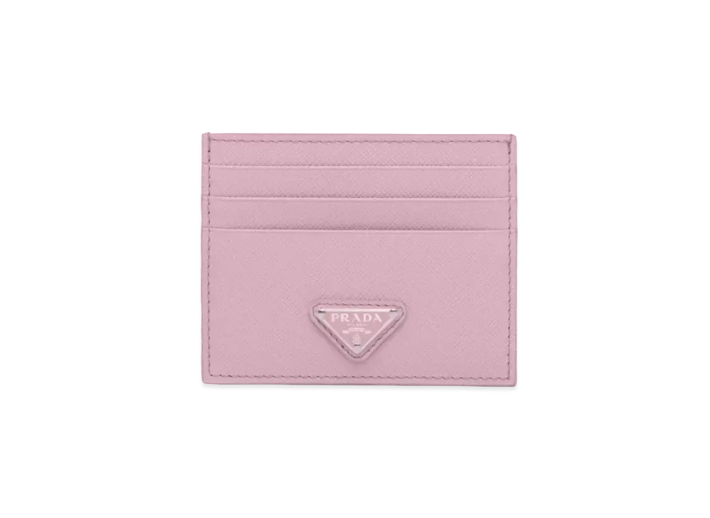 PRADA Saffiano Leather Card Holder "Alabaster"