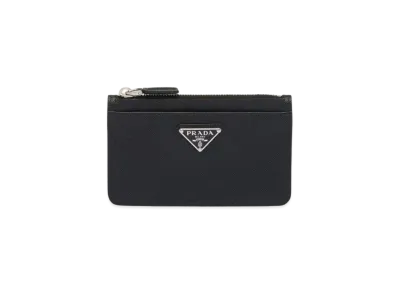 PRADA Saffiano Leather Card Holder "Black"