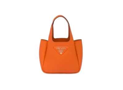 PRADA Leather Handbag "Papaya"