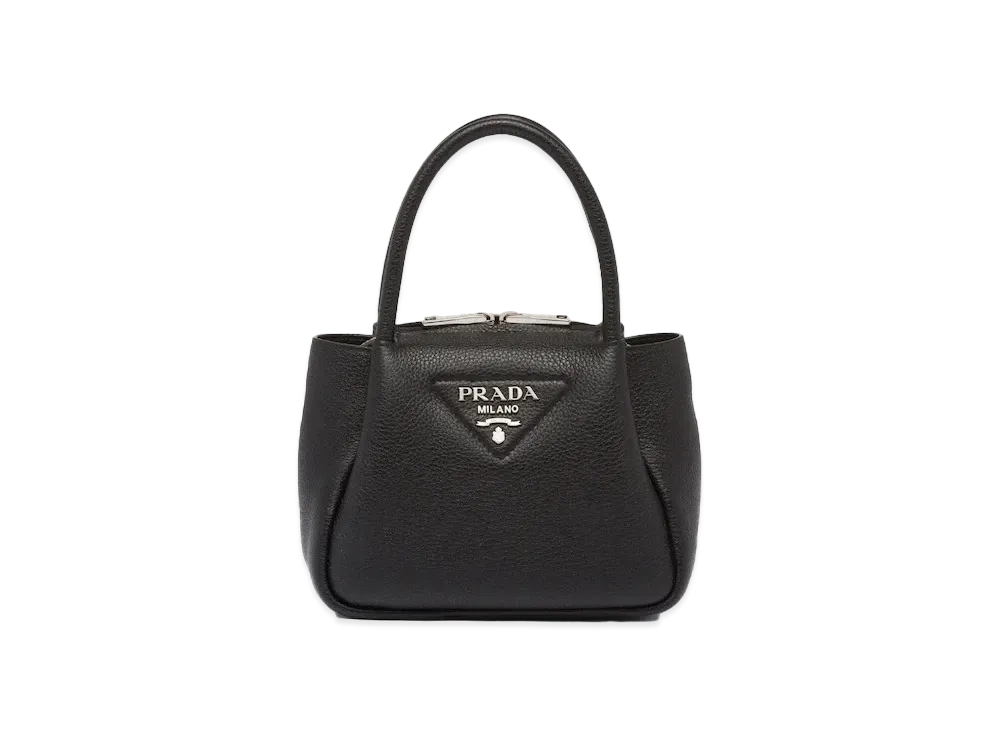 PRADA Leather Mini Handbag "Black"