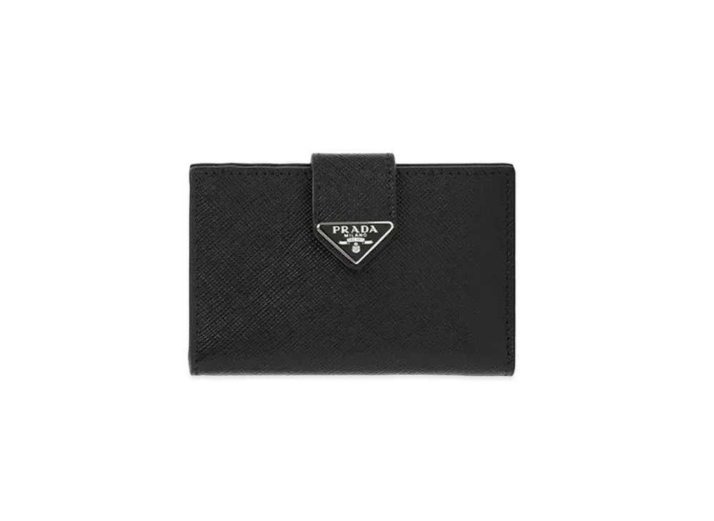 PRADA Saffiano Leather Card Holder "Black"