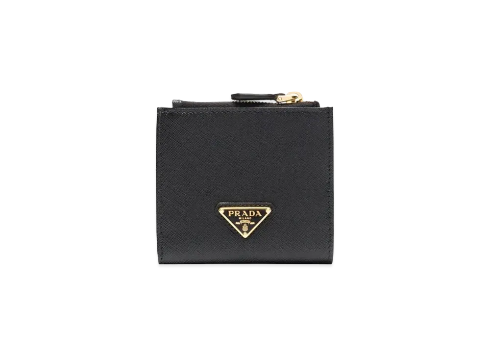 PRADA Small Saffiano Leather Wallet "Black"
