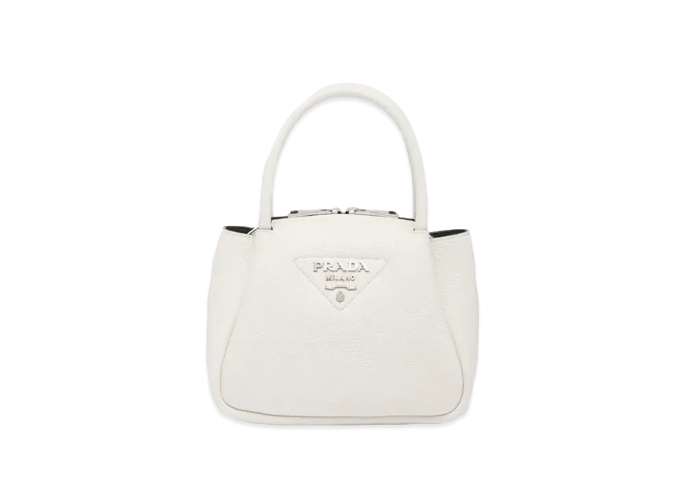 PRADA Leather Mini Handbag "White"