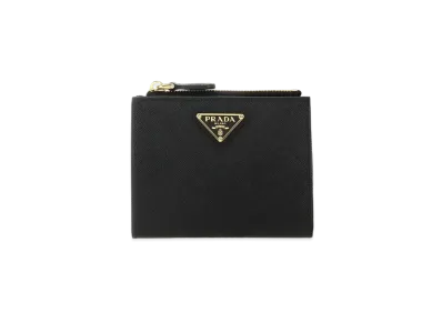 PRADA Small Saffiano Leather Wallet "Black"