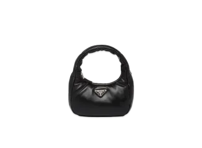 PRADA Soft Padded Nappa Leather Mini Bag "Black"