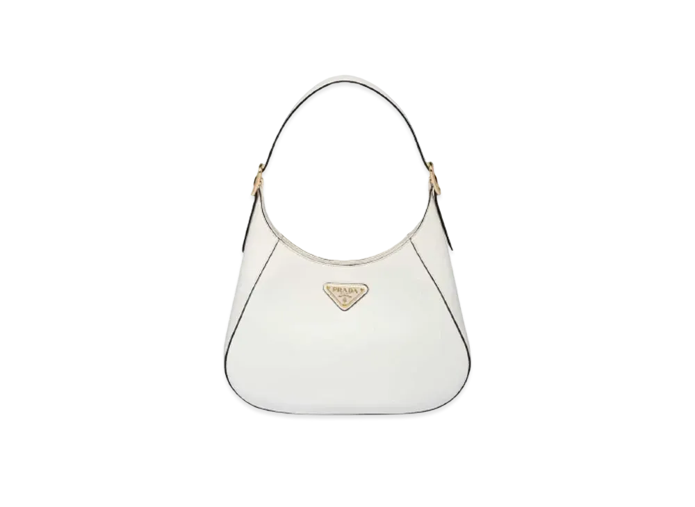 PRADA Leather Shoulder Bag "White"