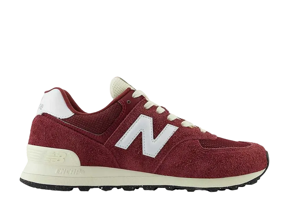 ニューバランス 574 ヴィンテージ "クラシッククリムゾン/ホワイトアンゴラ"