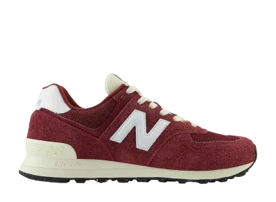 New Balance 574 Vintage "Classic Crimson/White Angora"