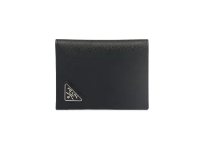 PRADA Small Saffiano Leather Wallet "Black"