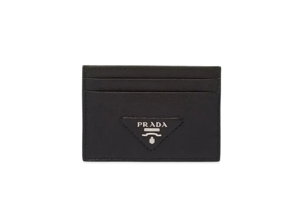 PRADA Leather Card Holder "Black"