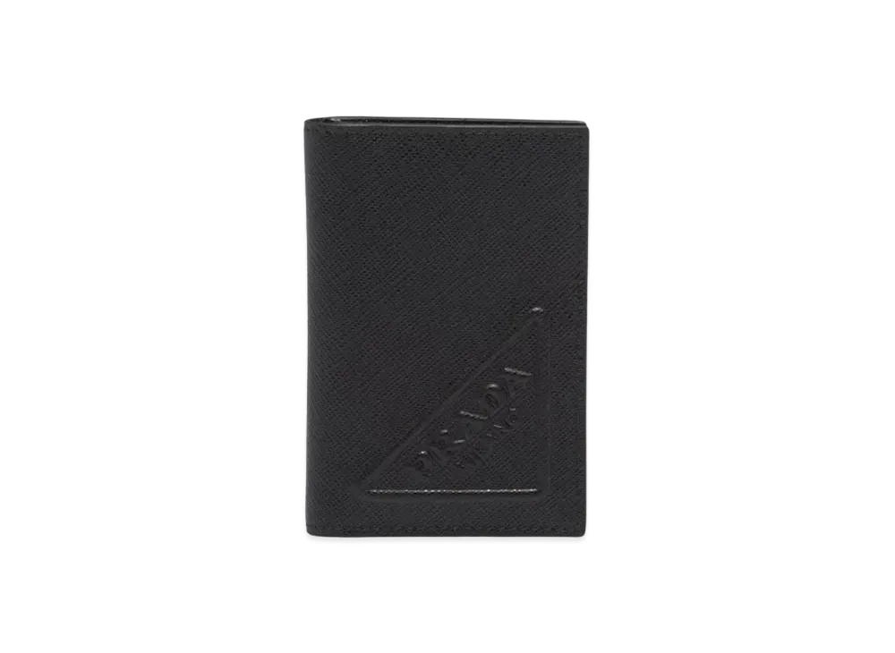 PRADA Saffiano Leather Card Holder "Black"