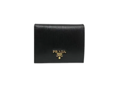 PRADA Metal Logo Wallet "Black"