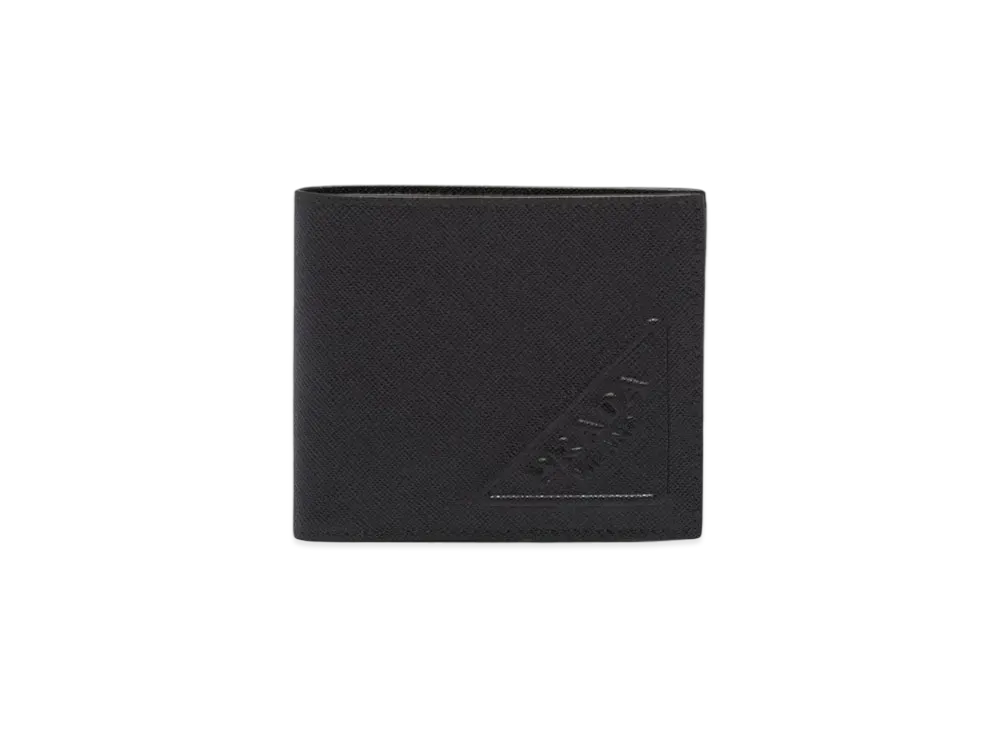 PRADA Saffiano Leather Wallet "Black"