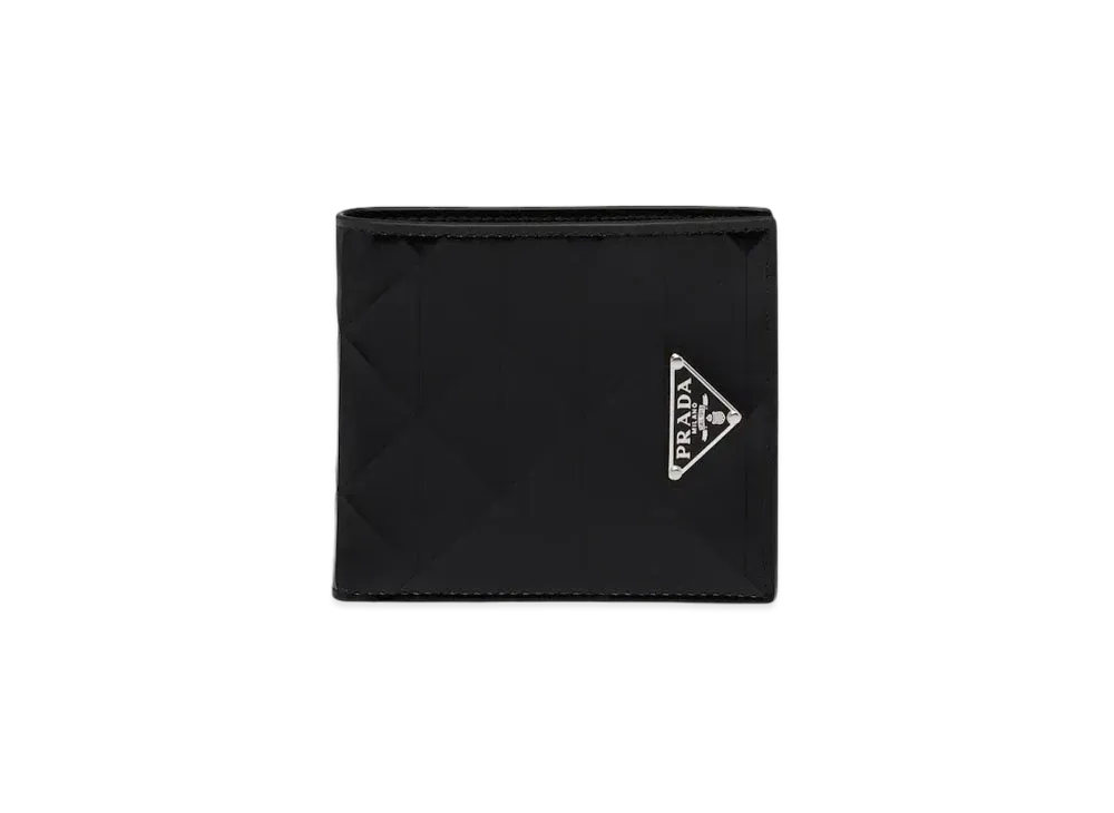PRADA Brushed Leather Wallet "Black"
