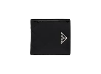 PRADA Brushed Leather Wallet "Black"