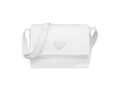 PRADA Small Padded Re Nylon Shoulder Bag "White"