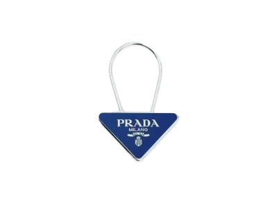 PRADA Metal Keyring "Blue/Silver"