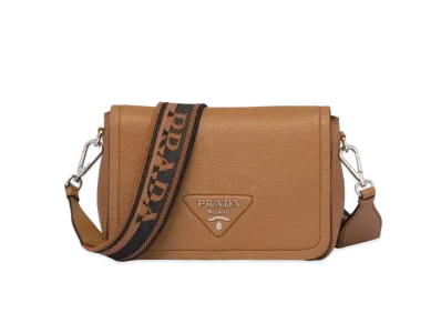 PRADA Leather Shoulder Bag "Caramel"