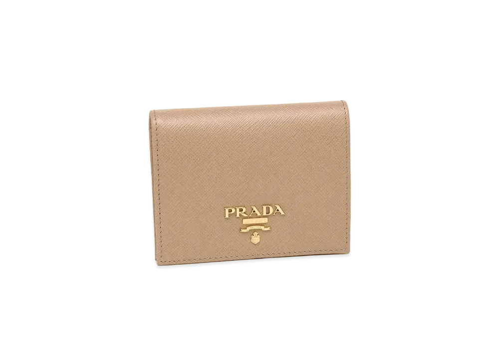 プラダ サフィアーノレザー 財布 "ピンクベージュ" 1MV204 QWA F0236