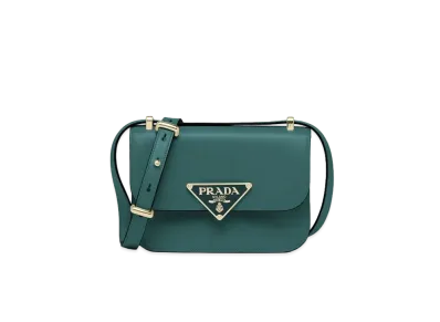 PRADA Embleme Leather Bag Absinthe