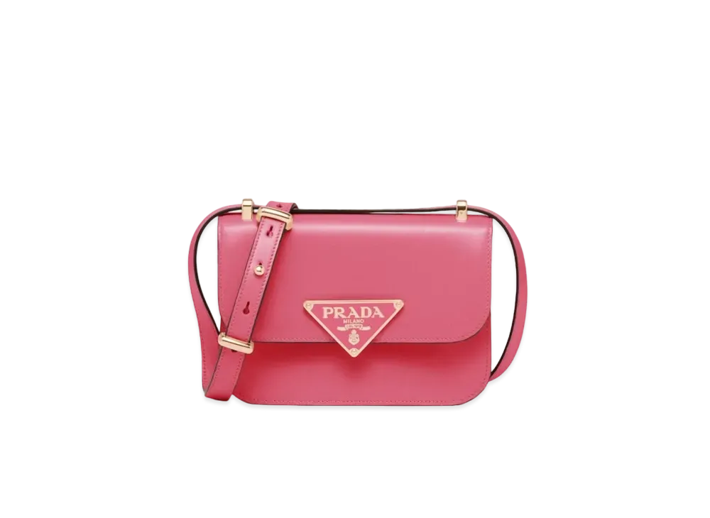 PRADA Embleme Leather Bag Begonia