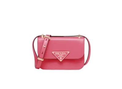 PRADA Embleme Leather Bag Begonia