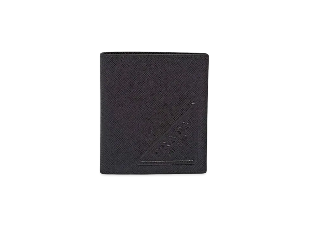 PRADA Saffiano Leather Wallet "Black"