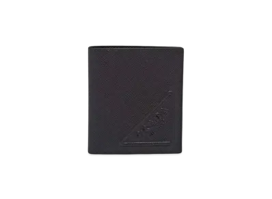 PRADA Saffiano Leather Wallet "Black"