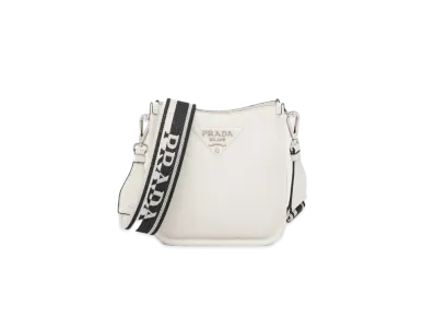 PRADA Leather Mini Shoulder Bag "White"