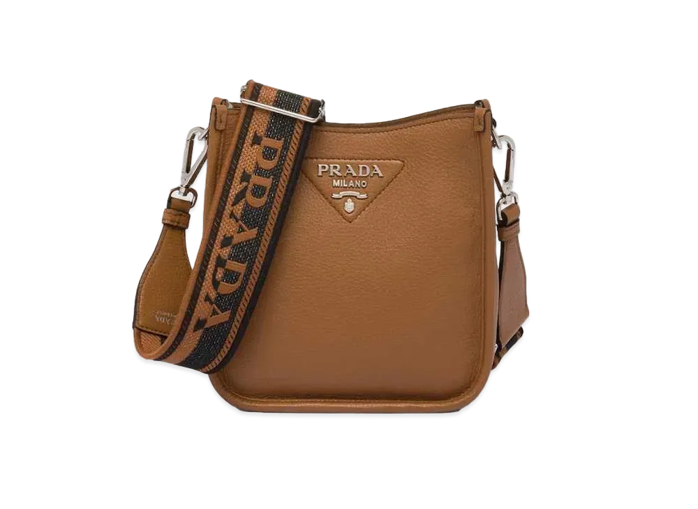 PRADA Leather Mini Shoulder Bag "Caramel"