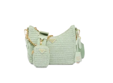 PRADA Re Edition 2005 Crochet Bag "Aqua"