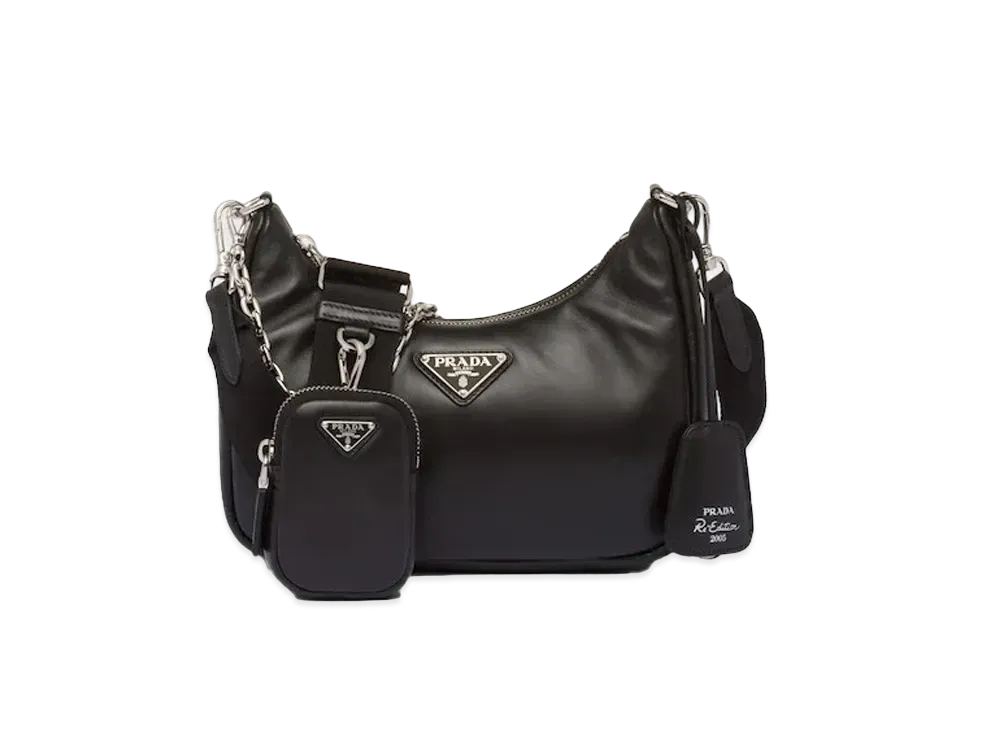 PRADA Padded Nappa Leather Prada Re Edition 2005 Shoulder Bag "Black"