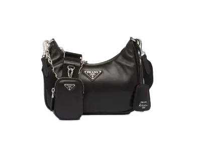 PRADA Padded Nappa Leather Prada Re Edition 2005 Shoulder Bag "Black"