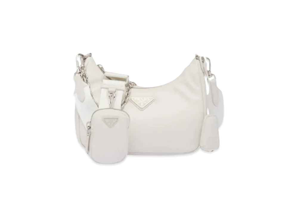 PRADA Padded Nappa Leather Prada Re Edition 2005 Shoulder Bag "White"