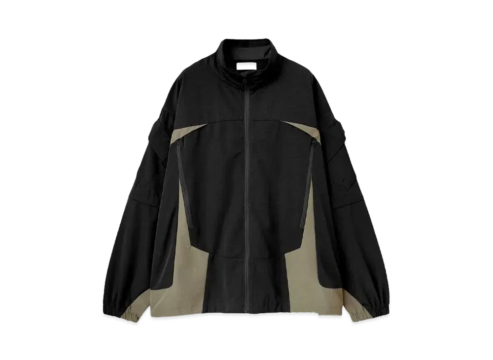 MAGIC STICK WR Tech 2way Track Jacket "BLACK x KHAKI"