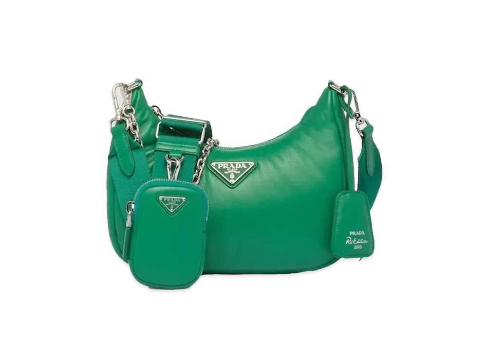 PRADA Padded Nappa Leather Prada Re Edition 2005 Shoulder Bag "Mango"