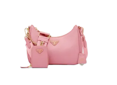 PRADA Re Edition 2005 Saffiano Leather Bag "Petal Pink"