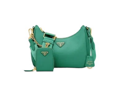 PRADA Re Edition 2005 Saffiano Leather Bag Mango