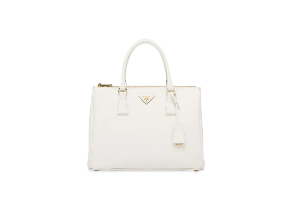 PRADA Large Prada Galleria Saffiano Leather Bag "White"