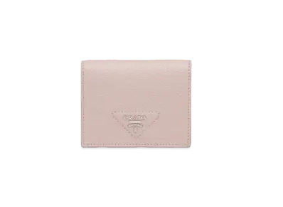 PRADA Vitello Dino Leather Wallet "Water Lily"