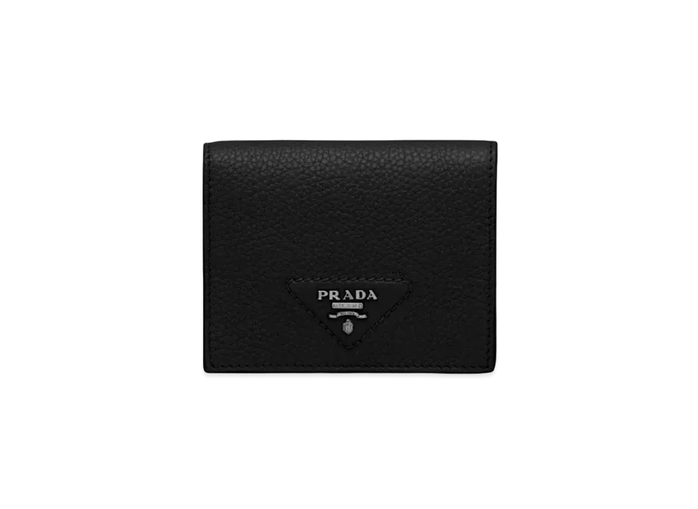 プラダ スモール レザー ウォレット "ブラック" 1MV204 2BBE F0002