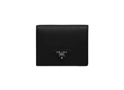 PRADA Small Leather Wallet "Black"