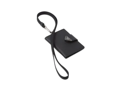 PRADA Saffiano Leather Card Holder "Black"