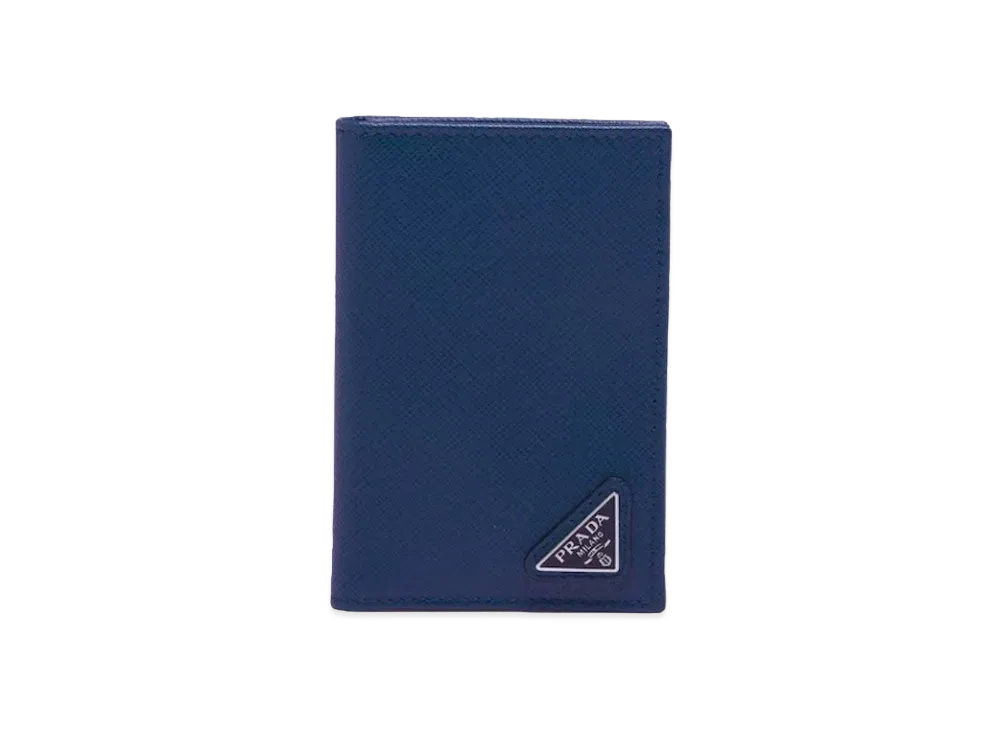 PRADA Saffiano Leather Card Holder "Bluette"