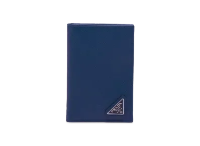 PRADA Saffiano Leather Card Holder "Bluette"