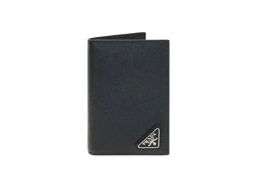 PRADA Saffiano Leather Card Holder "Black"