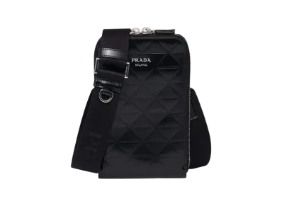 PRADA Brushed Leather Smartphone Case "Black"