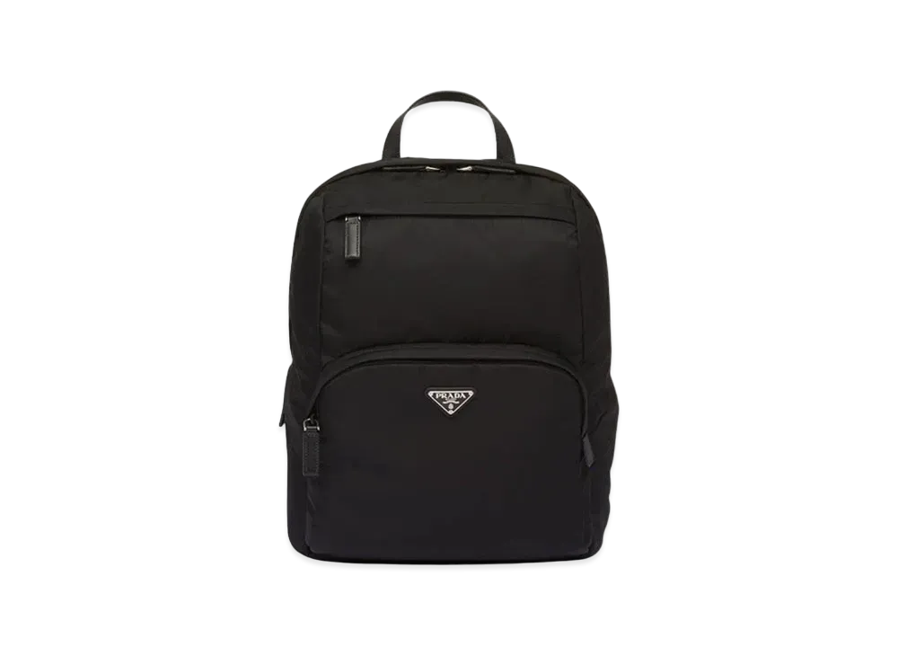 PRADA Re-Nylon Saffiano Leather Backpack "Black"