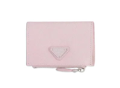 PRADA Saffiano Leather Card Holder "Pink"