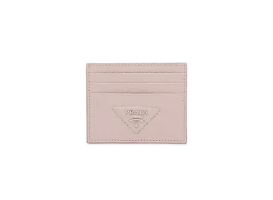 PRADA Leather Card Holder "Water Lily"